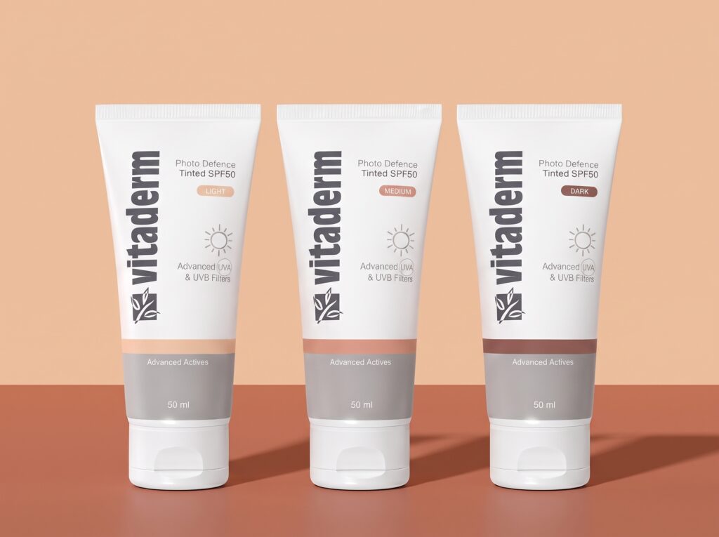 Vitaderm Tinted SPF50 50ml